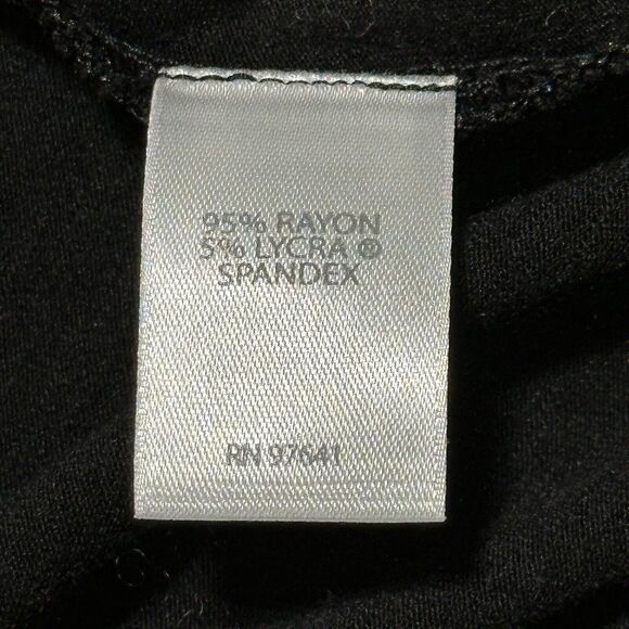 J. Jill Wearable Collection Tunic Top Women S Black V‎ Neck Rayon Stretch X68 - Picture 8 of 12